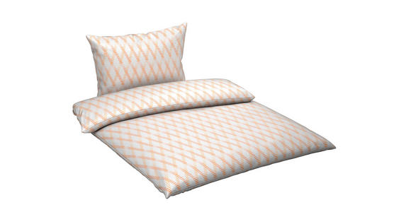 BETTWÄSCHE TANJA Satin 140/200 cm  - Orange, KONVENTIONELL, Textil (140/200cm) - Novel