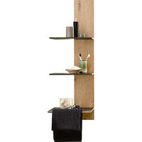 WANDPANEEL - Eichefarben/Grün, MODERN, Holz/Stein (38,4/115,2/27cm) - Valdera