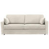 SCHLAFSOFA Textil Creme  - Chromfarben/Creme, Konventionell, Textil/Metall (208/86/97cm) - Novel