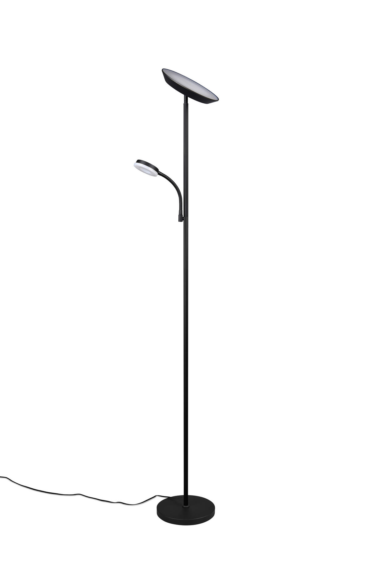 PODNA LED LAMPA - crna, Osnovno, metal (25/178cm)