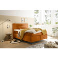 BOXSPRINGBETT 180/200 cm  in Orange  - Schwarz/Orange, Design, Holzwerkstoff/Kunststoff (180/200cm) - Xora
