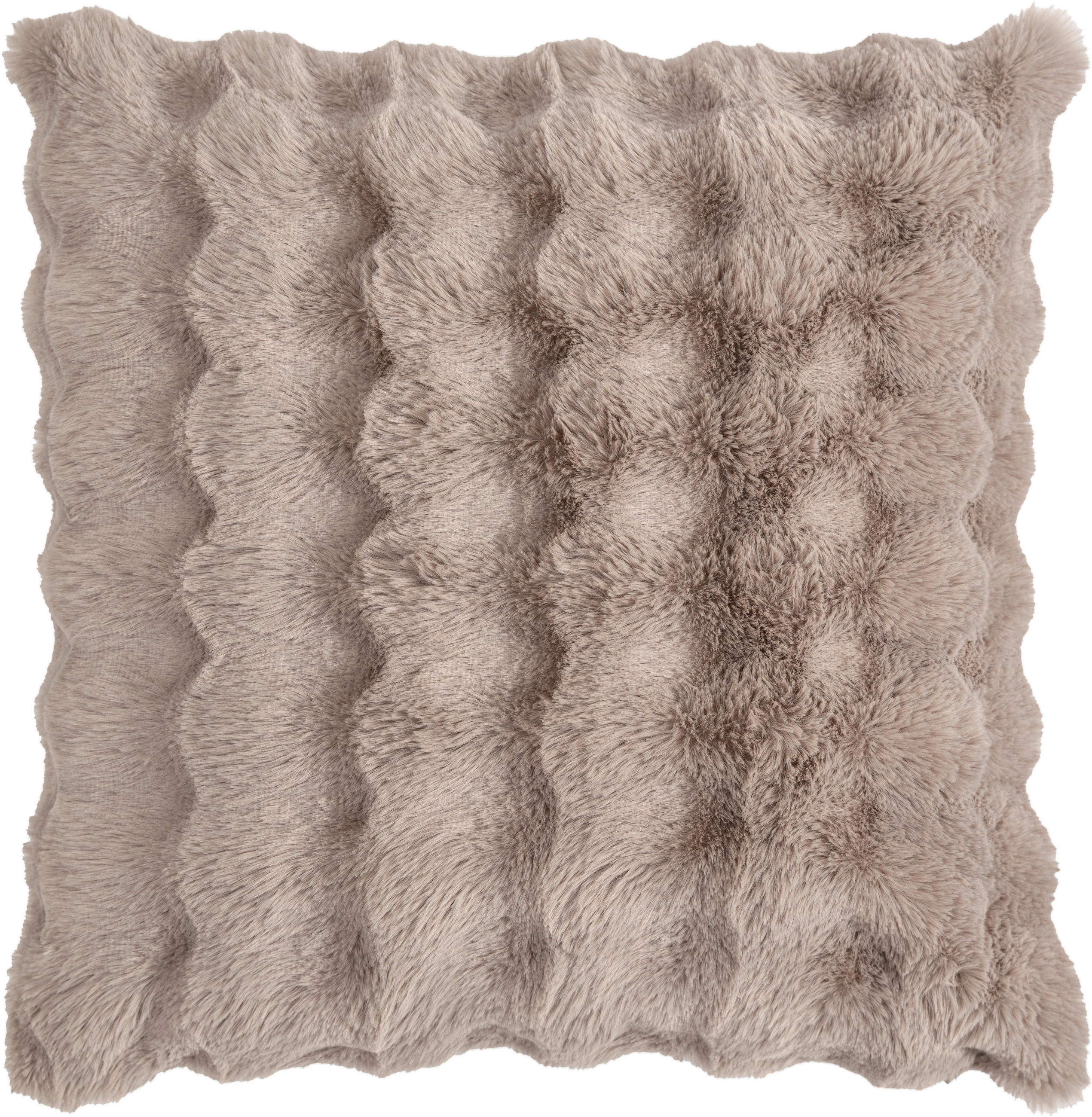 KISSENHÜLLE ALINE 45/45 cm  - Taupe, Basics, Textil (45/45cm)