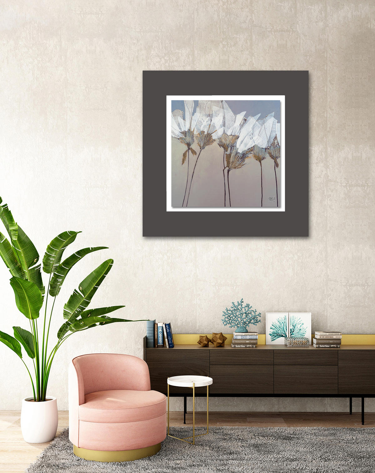 BILD Blumen 50/50 cm  - Multicolor, Basics, Holzwerkstoff/Kunststoff (50/50cm) - Wiedemann