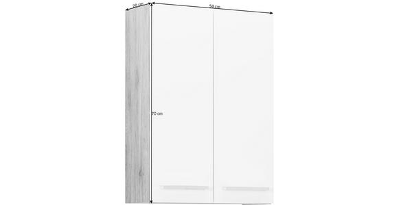 HÄNGESCHRANK 50/70/20 cm  - Chromfarben/Eiche San Remo, Design, Holzwerkstoff (50/70/20cm) - Xora