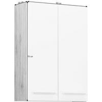 DULAP SUSPENDAT 50/70/20 cm  - alb/stejar San Remo, Design, material pe bază de lemn (50/70/20cm) - Xora