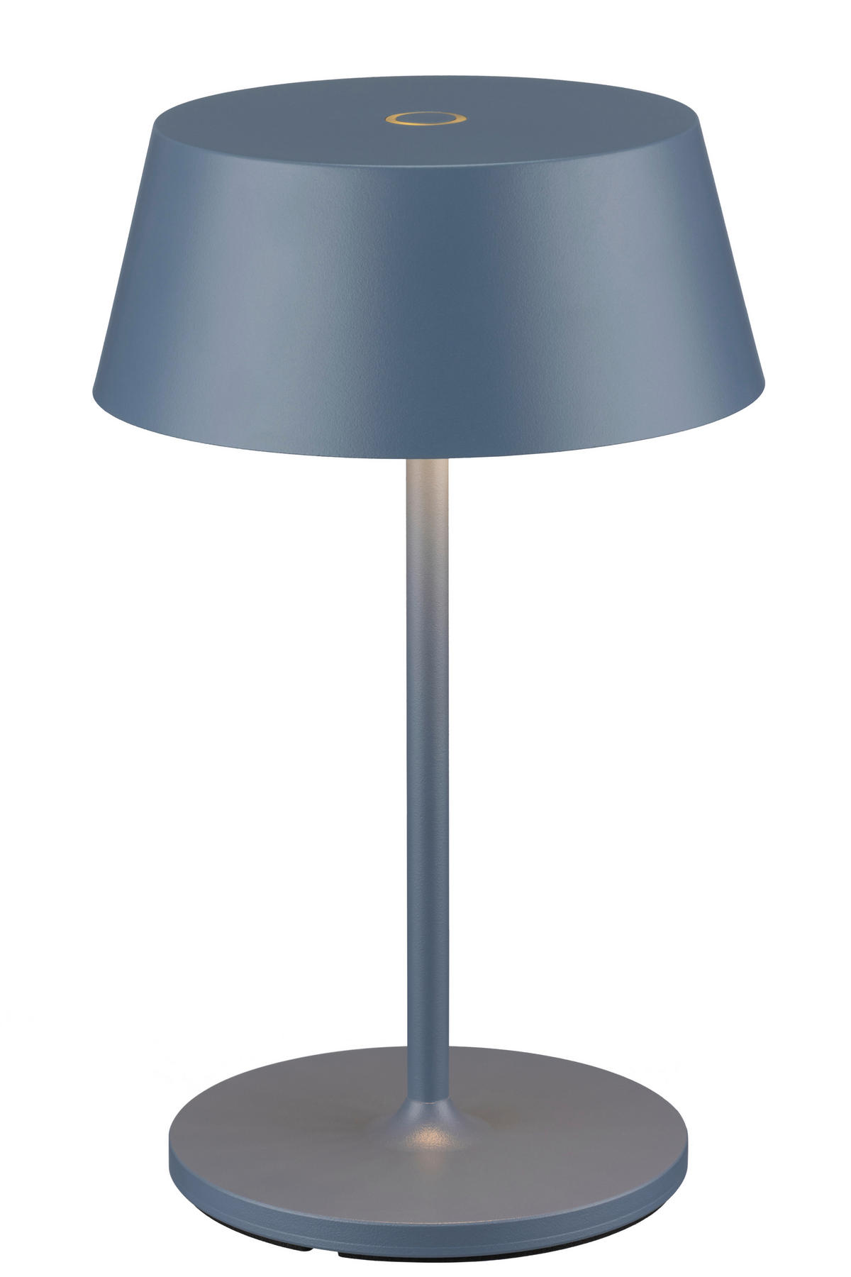 AKKU-TISCHLEUCHTE Naos 15/25 cm  - Blaugrau, Design, Kunststoff/Metall (15/25cm) - Dieter Knoll