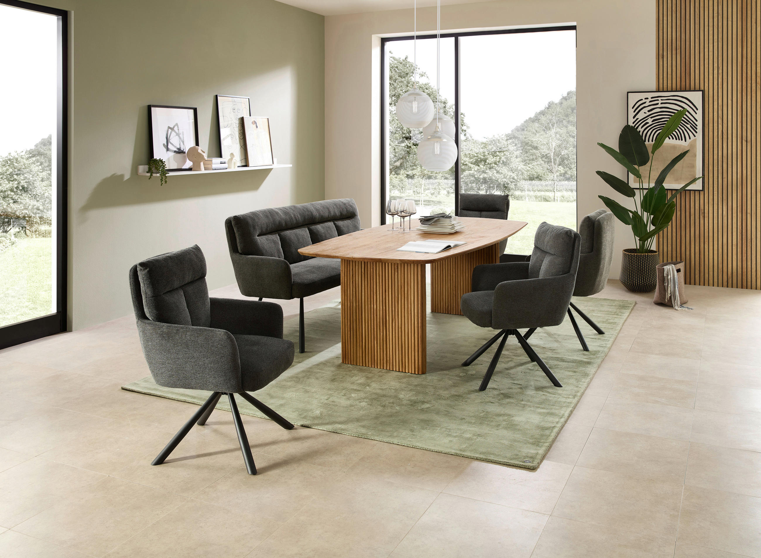 ESSTISCH in Holz 220/110/77 cm  - Akaziefarben, MODERN, Holz (220/110/77cm) - Livetastic