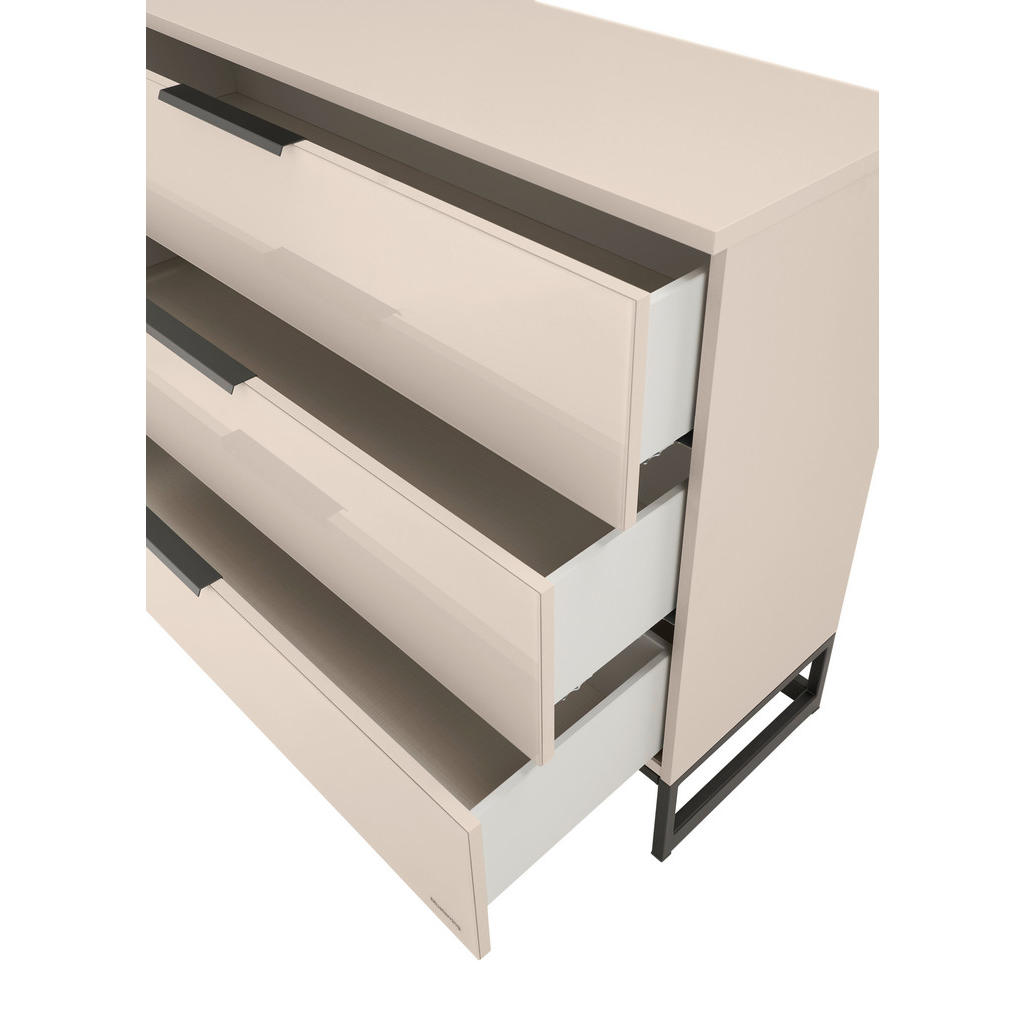 Thumbnail - Musterring Kommode, Sand, Metall, 3 Schubladen, 120x95x40 cm, Blauer Engel, Goldenes M, BQ - Bündnis für Qualität, Made ...