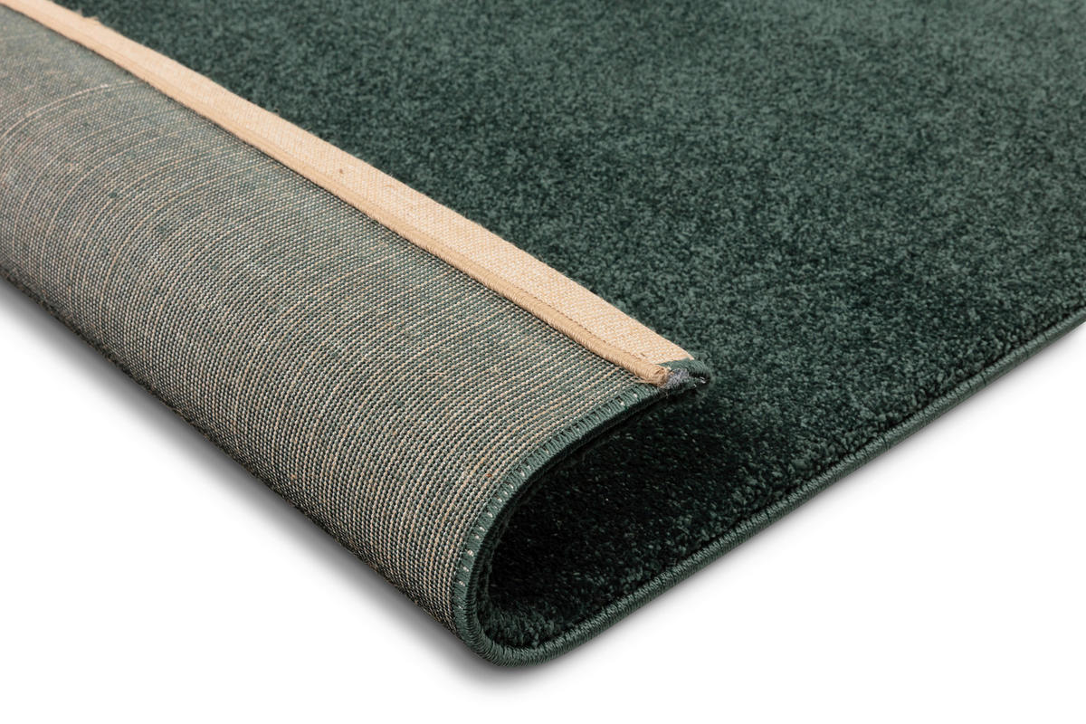 WEBTEPPICH 80/150 cm Pure Dunkelgrün rechteckig  - Dunkelgrün, Basics, Textil (80/150cm) - Schöner Wohnen