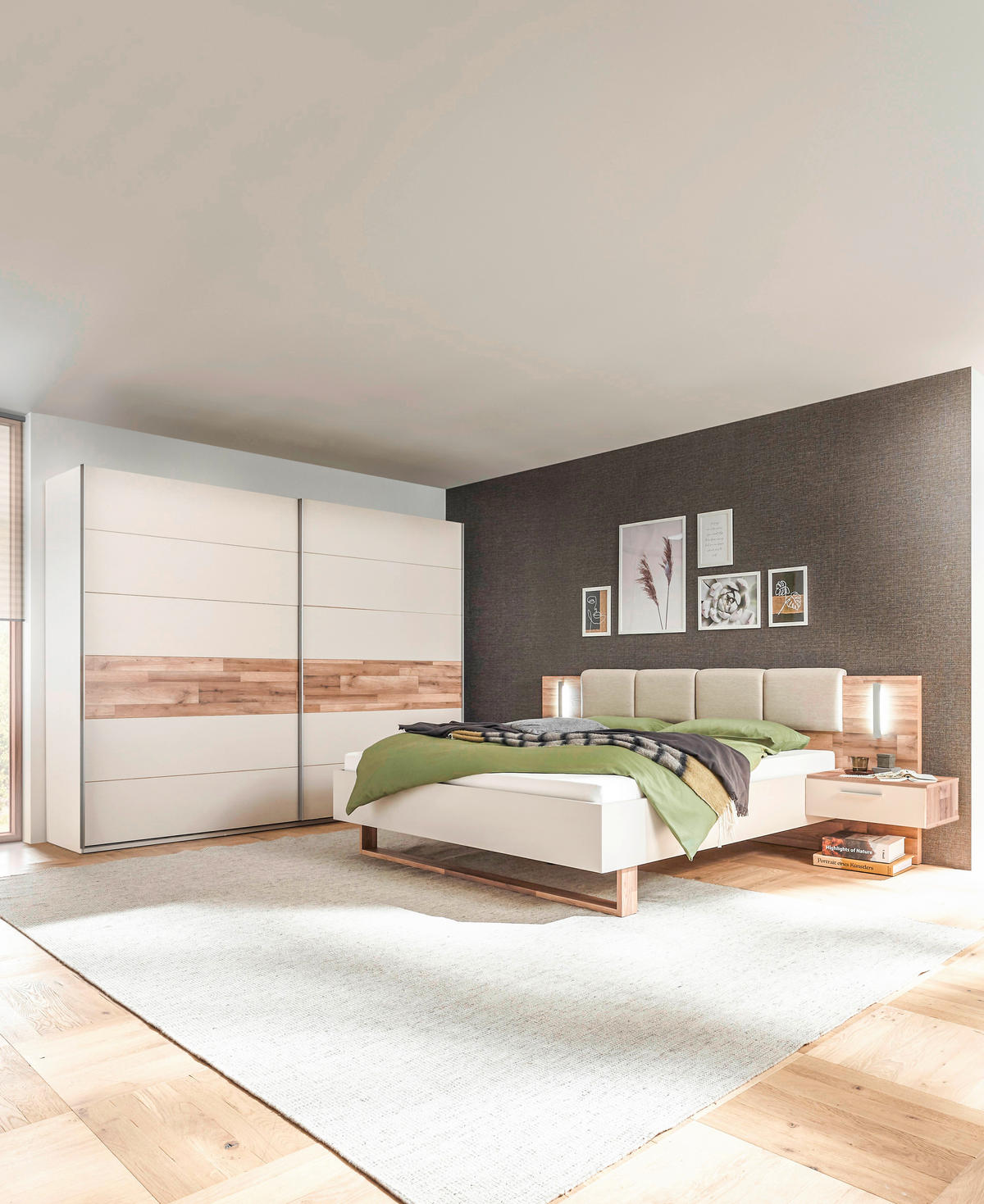 KOMMODE  in 120/86,6/38 cm  - Champagner/Eichefarben, MODERN, Holzwerkstoff/Kunststoff (120/86,6/38cm) - MID.YOU