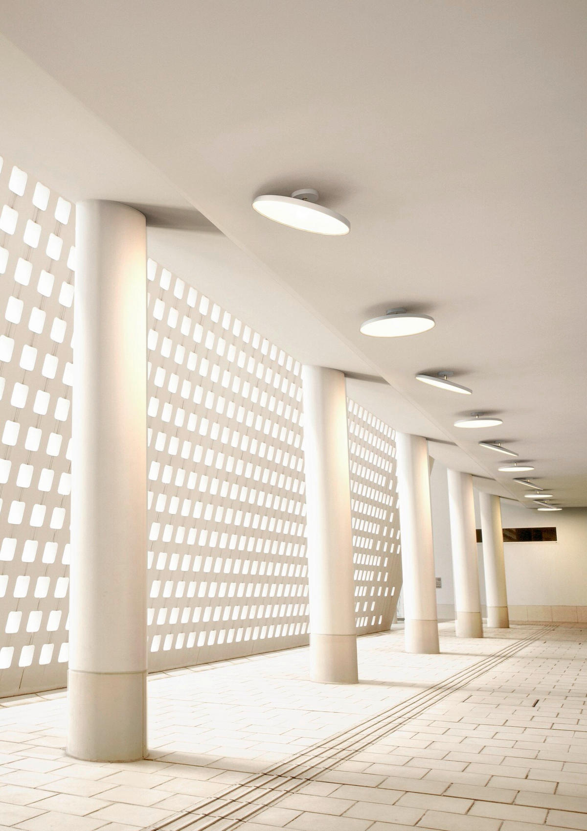LED-DECKENLEUCHTE 38,5/11,8 cm   - Weiß, KONVENTIONELL, Metall (38,5/11,8cm) - Nordlux
