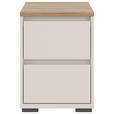 NACHTSCHRANK 40,1/54,8/48 cm  - Kaschmir/Eichefarben, Design, Holzwerkstoff/Kunststoff (40,1/54,8/48cm) - Carryhome
