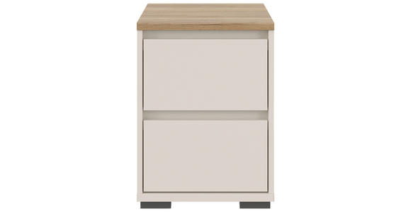 NACHTSCHRANK 40,1/54,8/48 cm  - Kaschmir/Eichefarben, Design, Holzwerkstoff/Kunststoff (40,1/54,8/48cm) - Carryhome
