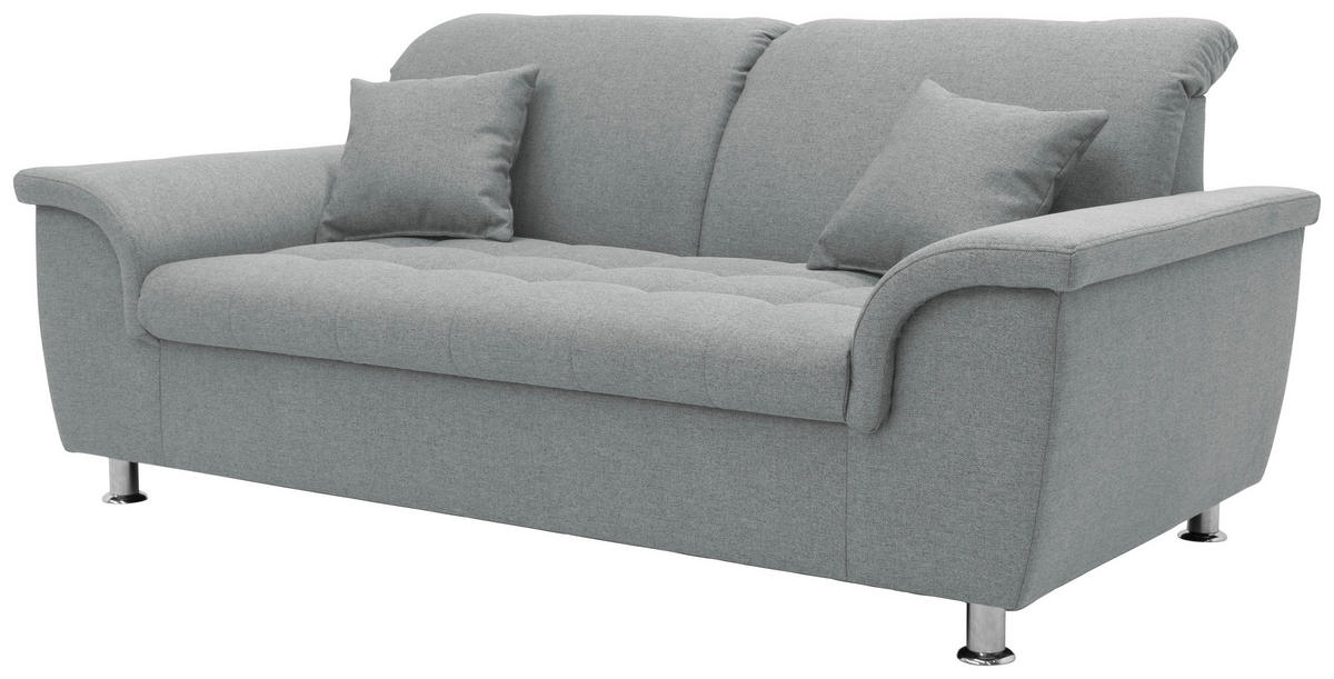 2-SITZER-SOFA in Webstoff Mintgrün  - Chromfarben/Mintgrün, KONVENTIONELL, Textil/Metall (190/81/105cm) - MID.YOU