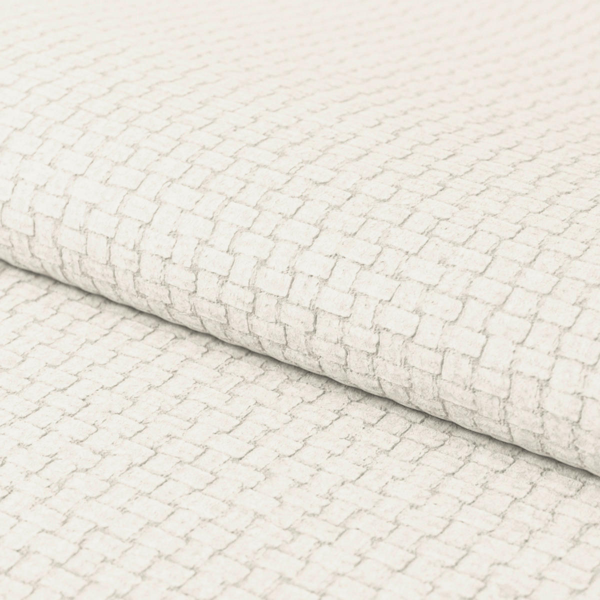 ECKSOFA Elfenbein Chenille Rücken echt, Kopfteilverstellung  - Elfenbein/Schwarz, KONVENTIONELL, Holz/Textil (203/286cm) - MID.YOU