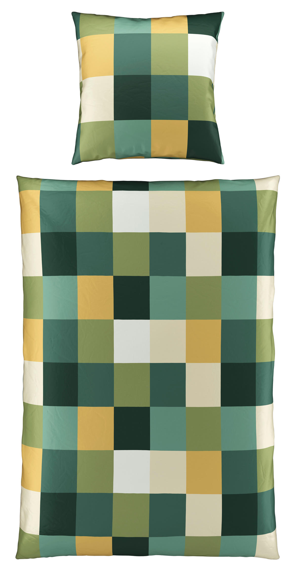 BETTWÄSCHE Satin 135/200 cm  - Grün, Textil (135/200cm) - Novel