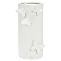 VASE  - Weiß, Basics, Keramik (10,0/22,0/12,5cm)