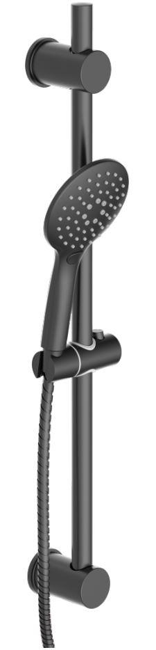 BRAUSESET  - Schwarz, Basics, Kunststoff (11,2/70/12,5cm) - Schütte