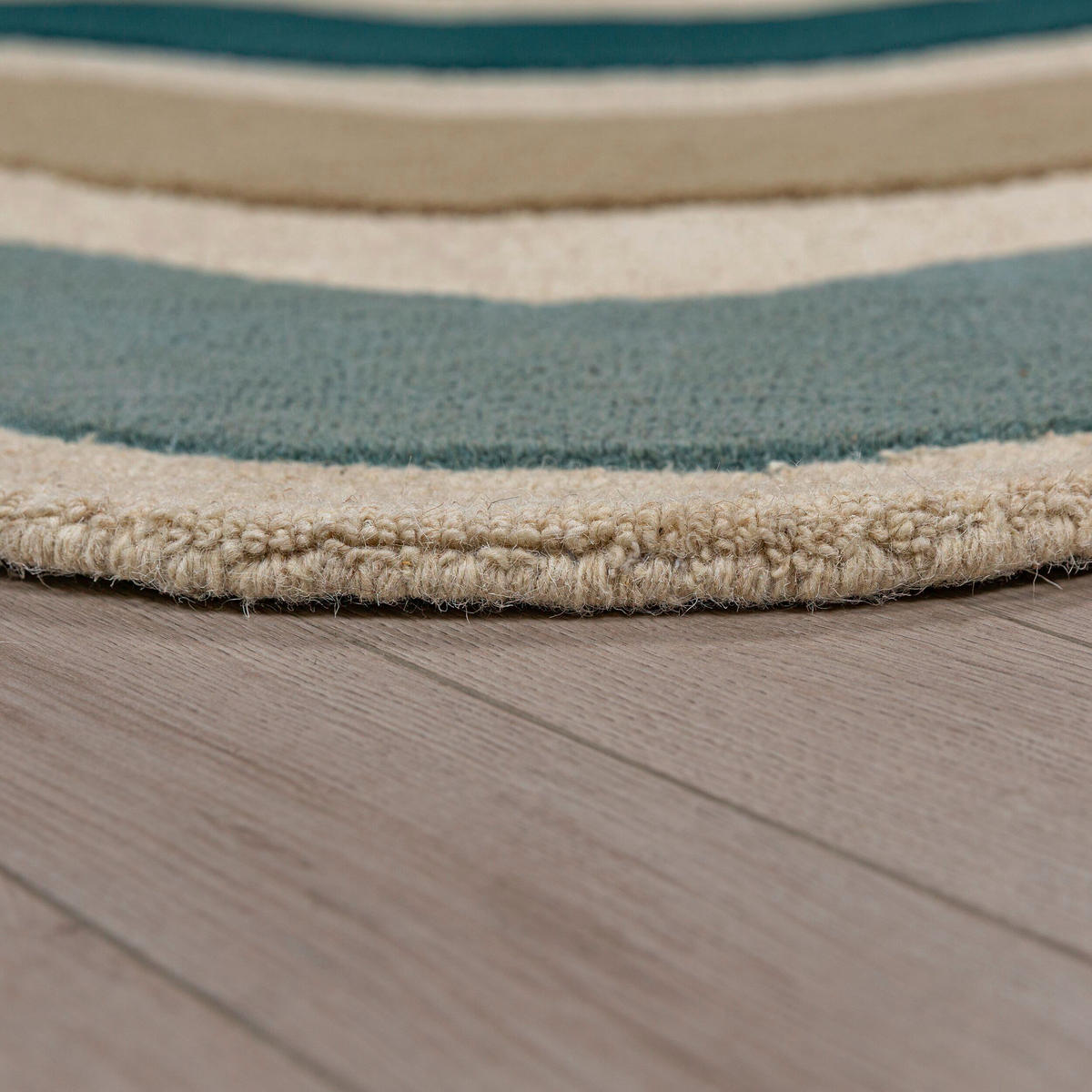 WOLLTEPPICH 200/290 cm Cascade Blau organisch  - Blau, Basics, Textil (200/290cm) - Flair Rugs