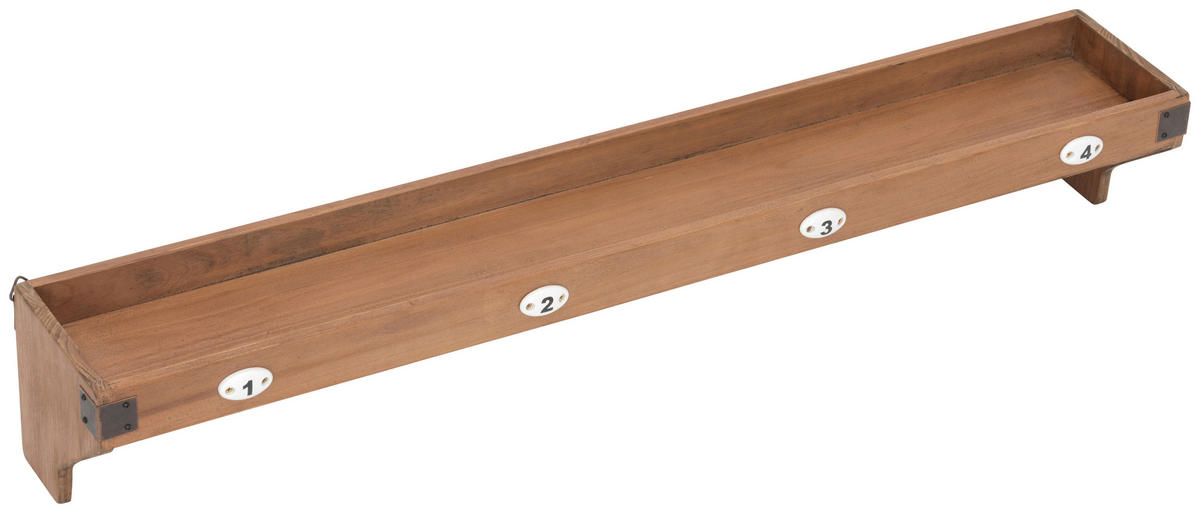 GARDEROBENLEISTE  in Tanne massiv  - LIFESTYLE, Holz/Metall (80/13/14cm) - Livetastic