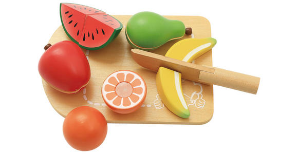 SCHNEIDESET OBST - Gelb/Rot, Basics, Holz (14,5/20cm) - My Baby Lou