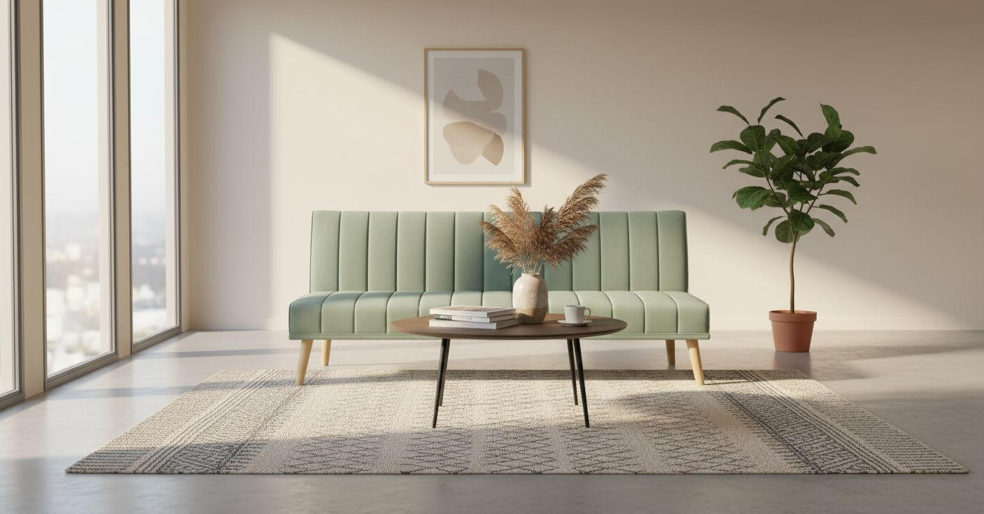 SCHLAFSOFA Samt Mintgrün  - Naturfarben/Mintgrün, Design, Holz/Textil (180/81/86cm) - P & B