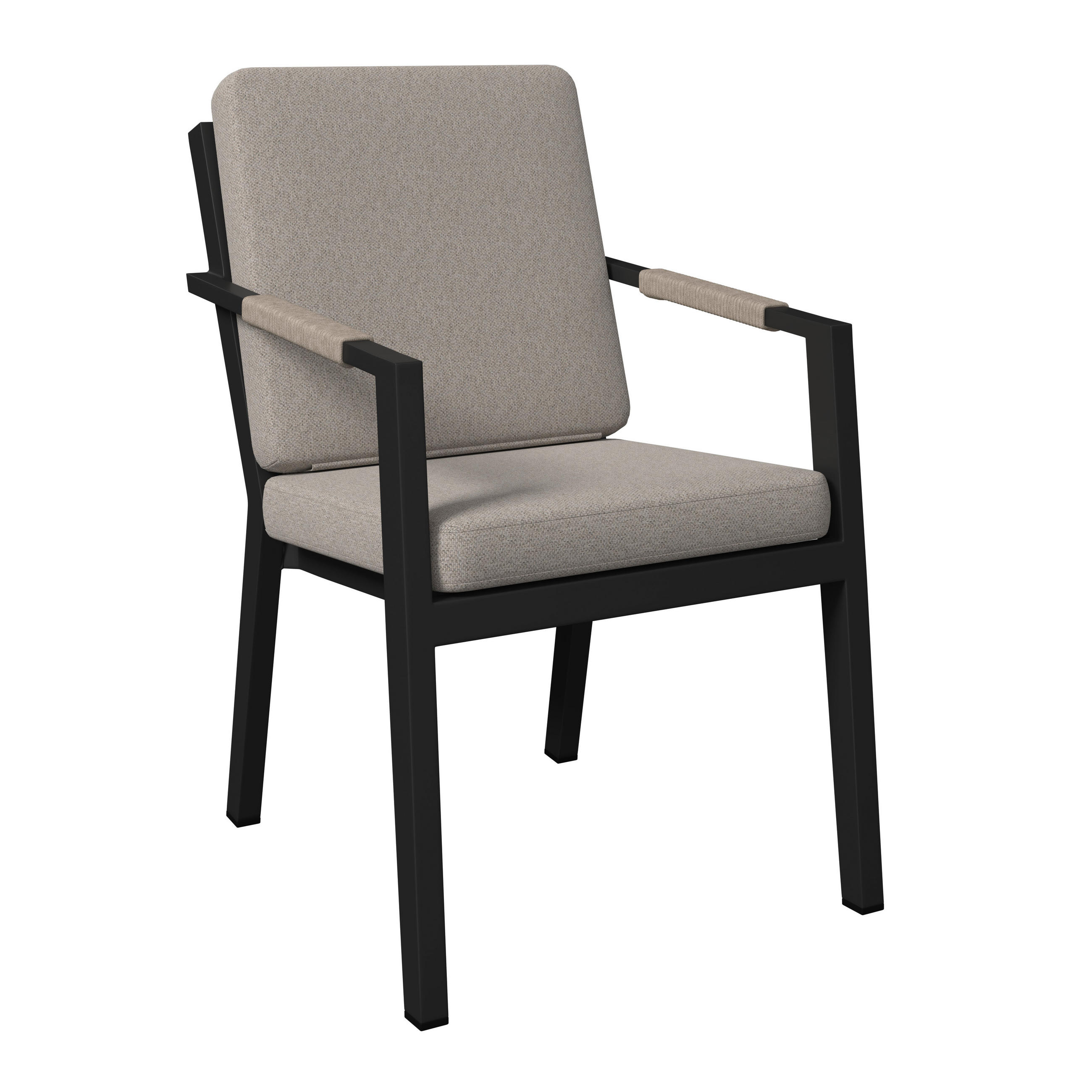 KERTI KAROSSZÉK fém, műanyag, textil antracit, szürke, világosszürke  - világosszürke/antracit, Design, műanyag/textil (56/82/70cm) - Amatio