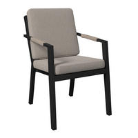 KERTI KAROSSZÉK fém, műanyag, textil antracit, szürke, világosszürke  - világosszürke/antracit, Design, műanyag/textil (56/82/70cm) - Amatio