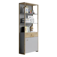 BABYHYLLA Flavo  - grå/ek Artisan, Trend, metall/trämaterial (65/206/38cm) - Jimmylee