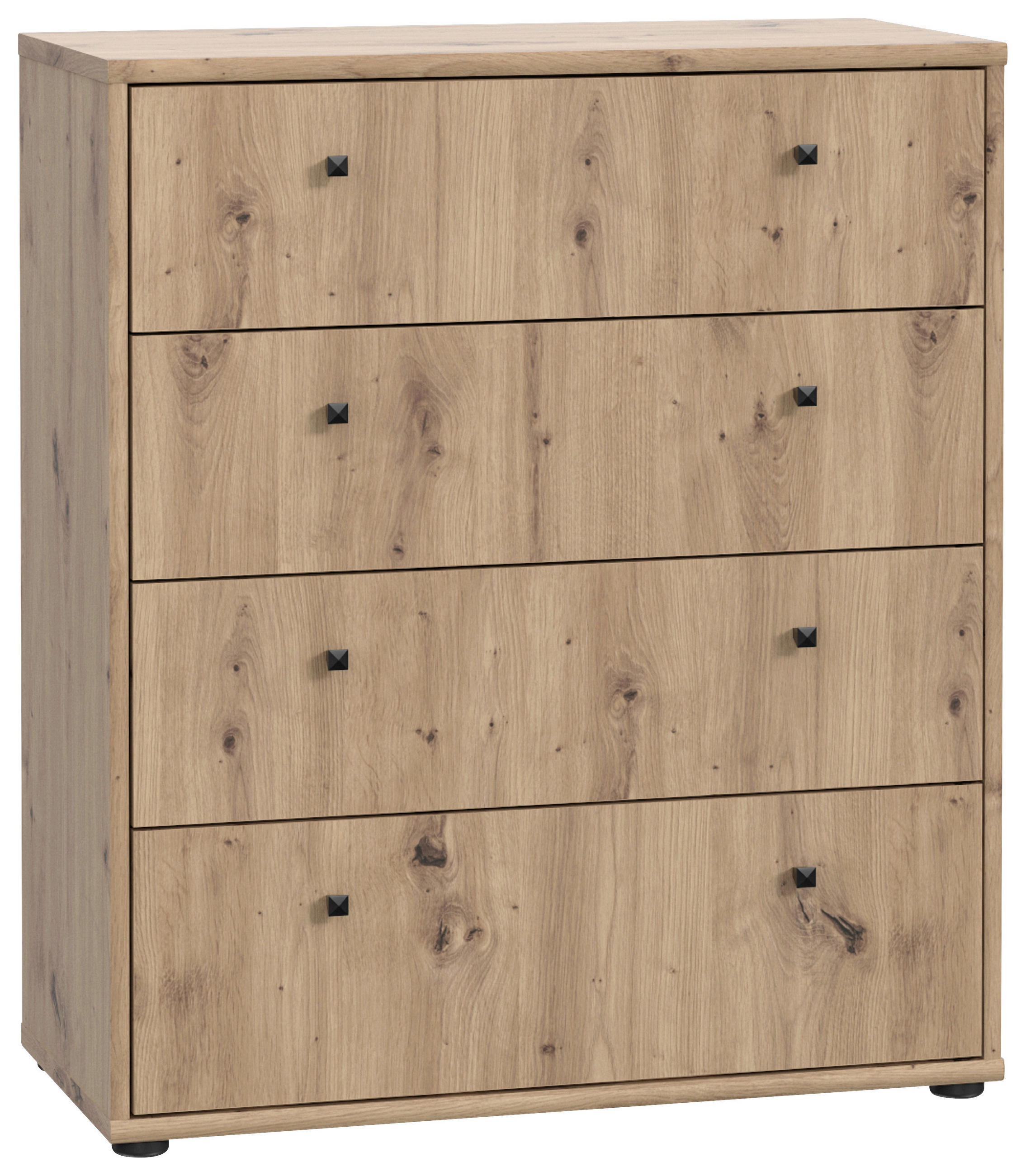 KOMMODE , 73,7/85,5/34,8 cm, 4 Schublade(n)  - Eiche Artisan, Design, Holzwerkstoff (73,7/85,5/34,8cm)