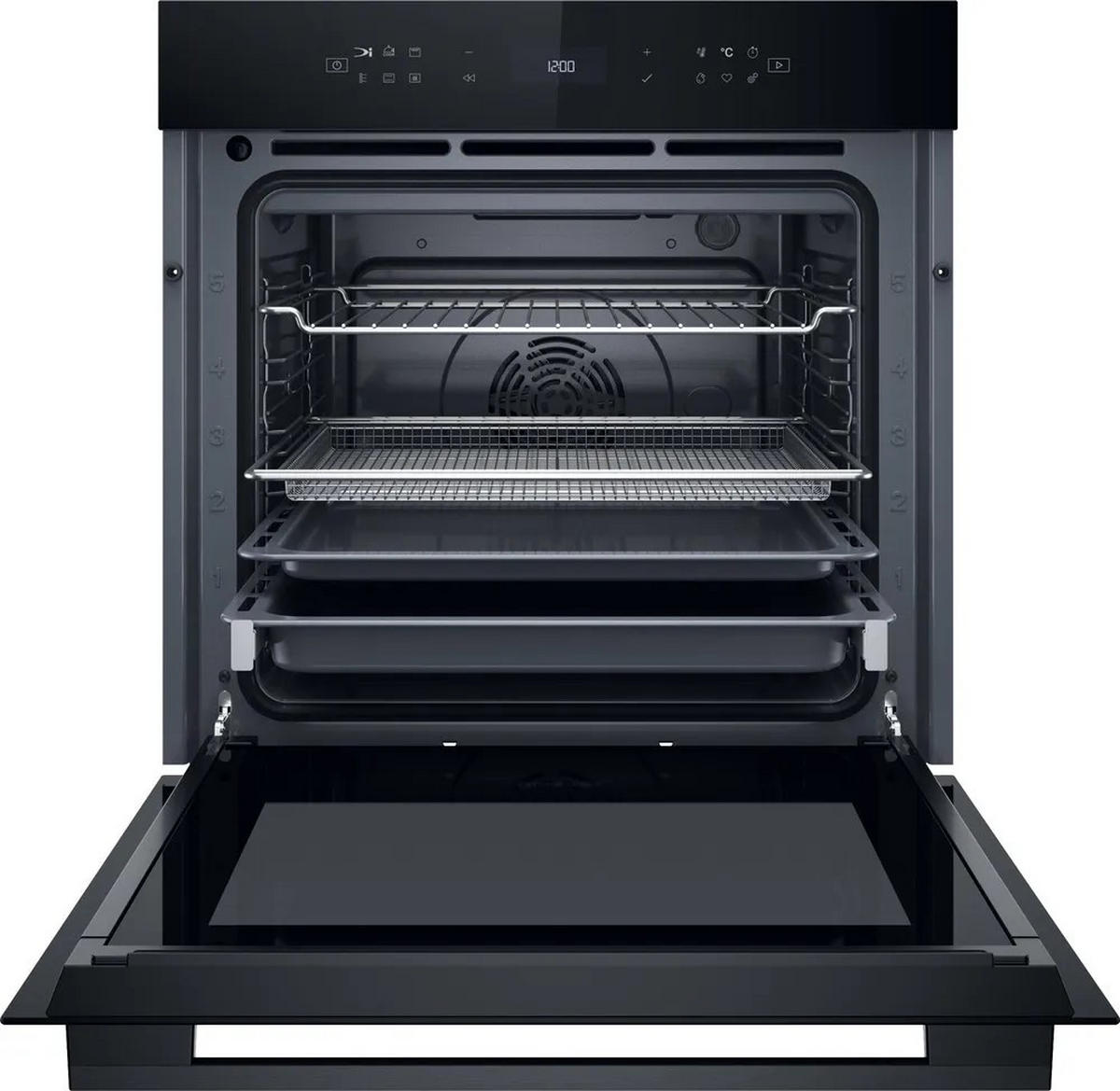 EINBAUBACKOFEN BBI78HT1SK  - Schwarz, Basics, Glas/Metall (59,5/59,5/54,9cm) - Bauknecht
