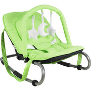 SCHAUKELWIPPE - Silberfarben/Hellgrün, Basics, Kunststoff/Textil (50/40/74cm) - MY BABY LOU