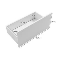 HÖG BYRÅ  70/170/39 cm 3 låda(or)  - svart, Design, trämaterial/plast (70/170/39cm) - P & B