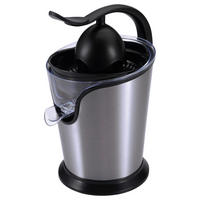 ZITRONENPRESSE - Edelstahlfarben/Transparent, Basics, Kunststoff/Metall (18,5/18,5/30cm) - Masterpro