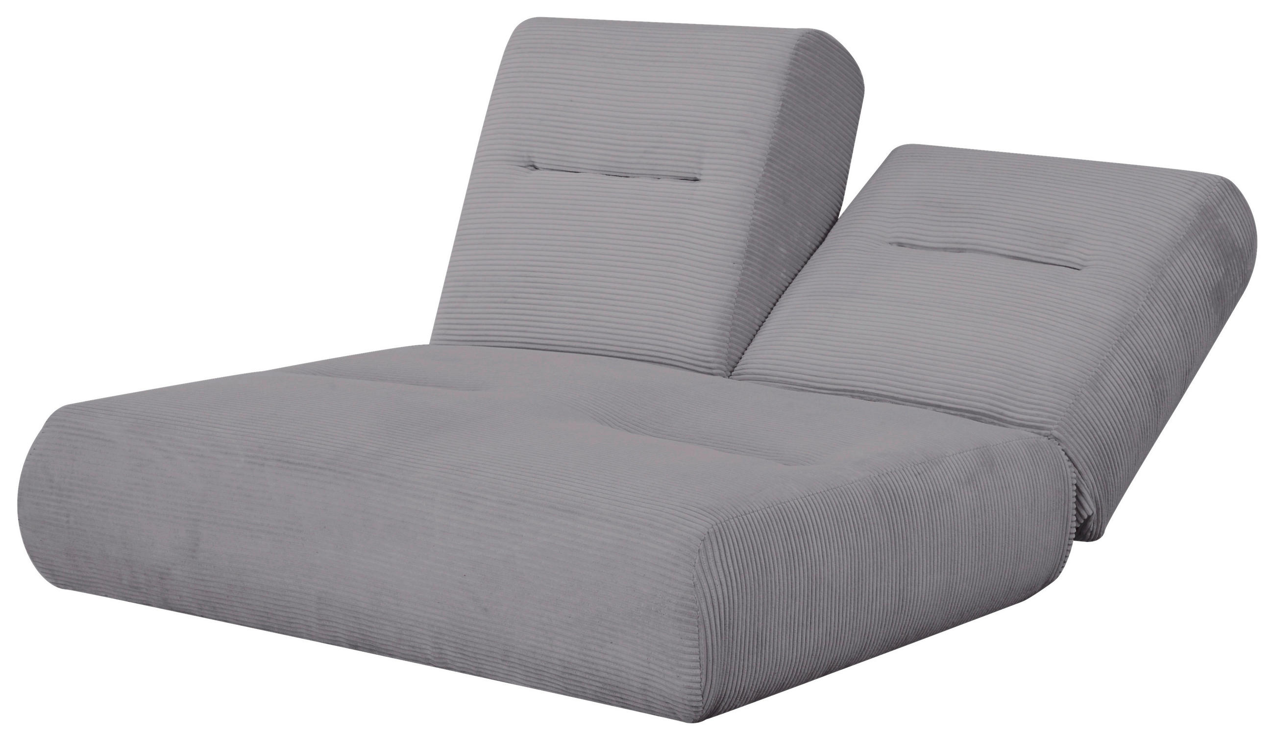 SCHLAFSOFA Cord Grau  - Grau, Design, Textil (159/88/160cm) - Livetastic