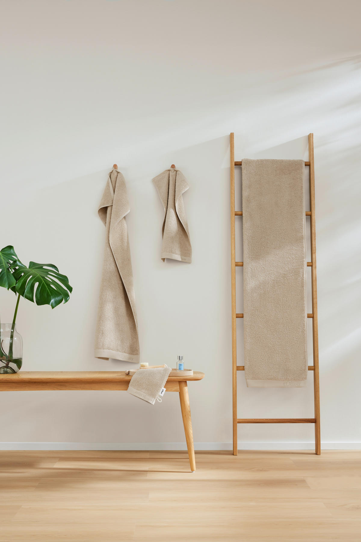 GÄSTETUCH 30/50 cm s.Oliver Beige 2-teilig  - Beige, Trend, Textil (30/50cm) - S. Oliver