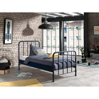 KINDER-/JUNIORBETT - Blau, MODERN, Holz/Metall (90/200cm) - Vipack