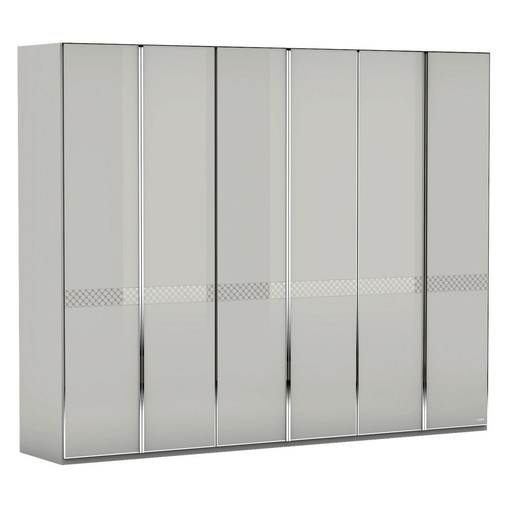 Joop! ŠATNÍ SKŘÍŇ S OTOČNÝMI DVEŘMI, světle šedá, 298/240/63 cm