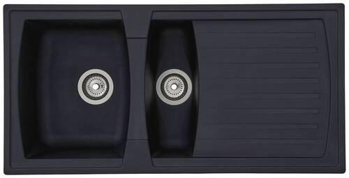 DISKHO 1712BOSTON100X50S  - svart, Trend, glas/plast (100/20/50cm) - Respekta