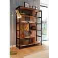 REGAL Anthrazit, Eichefarben - Eichefarben/Anthrazit, Design, Holzwerkstoff (116/175/40cm) - Carryhome