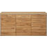 SIDEBOARD Eiche massiv geölt Eichefarben - Eichefarben, Basics, Holz/Metall (184/89/45cm) - CANTUS