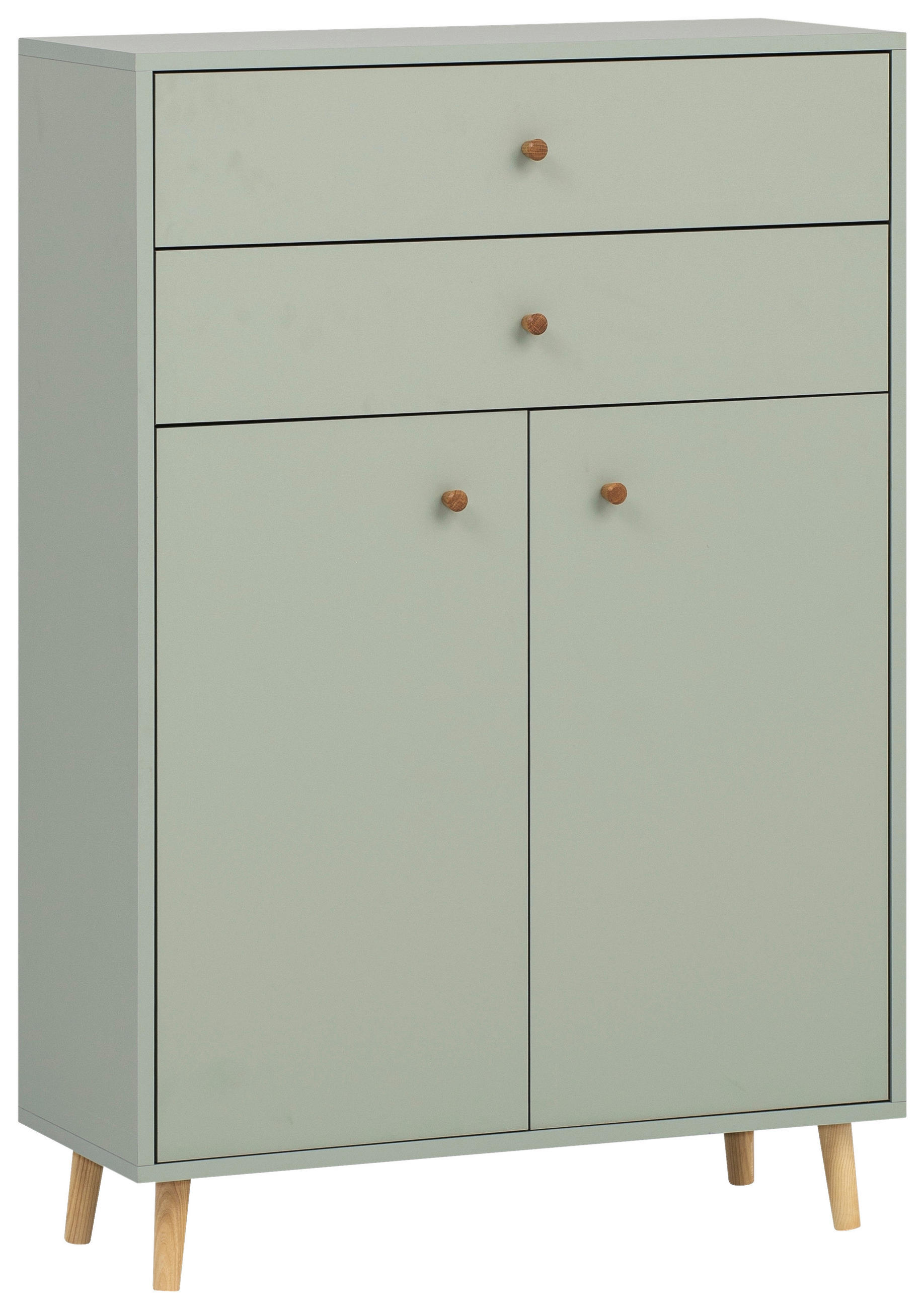 MIDISCHRANK 77/113,4/33,1 cm  - Eichefarben/Eschefarben, MODERN, Holz/Holzwerkstoff (77/113,4/33,1cm) - Stylife