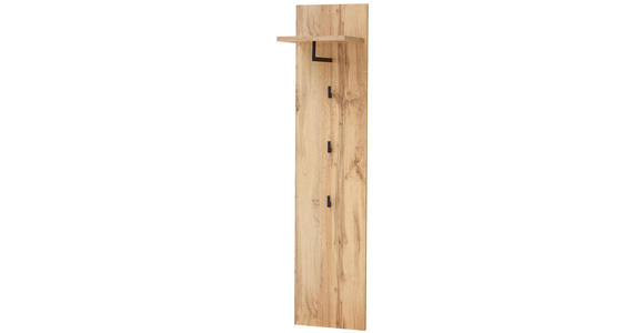 GARDEROBE 3-teilig  in 185/202/38 cm  - Eichefarben/Weiß, Basics, Glas/Holzwerkstoff (185/202/38cm) - Xora