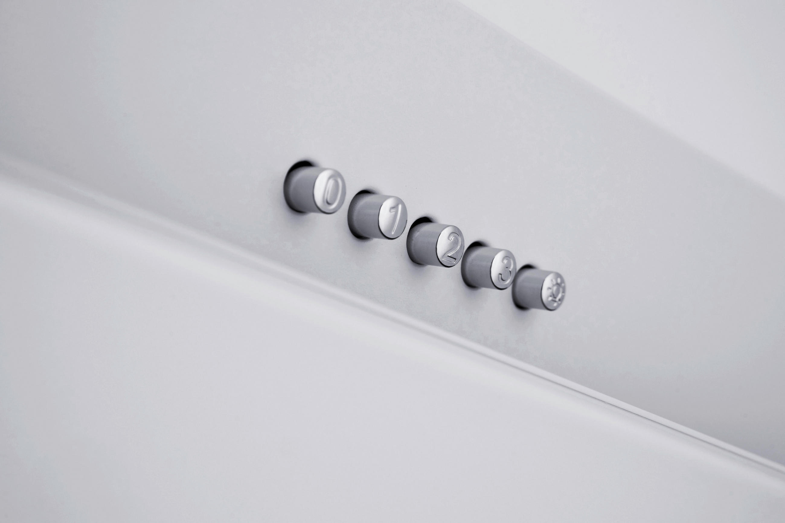 FLÄKTKÅPA CH33060WB  - vit, Trend, metall/glas (59,5/68,1-101,1/30cm) - Respekta