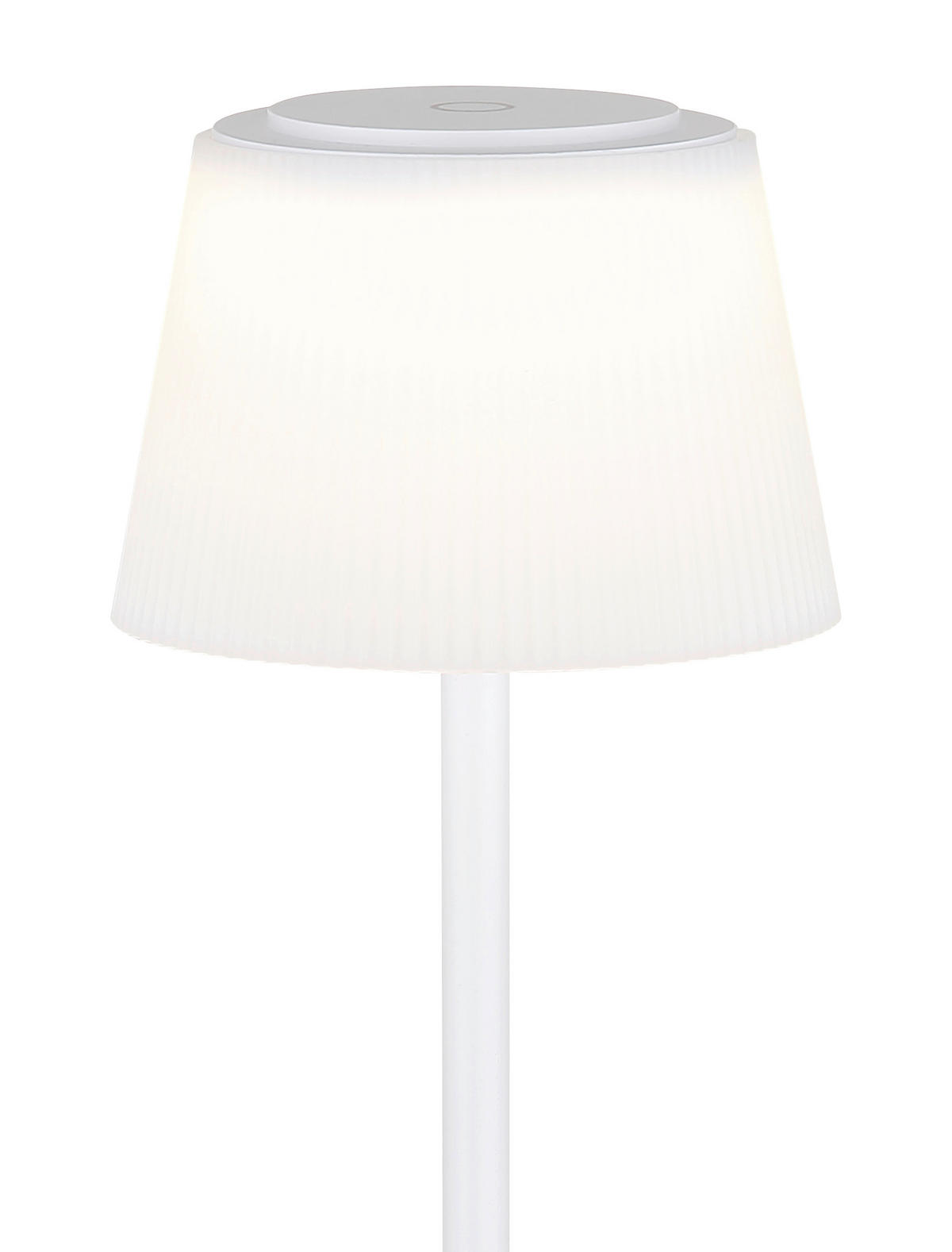 AKKU-STEHLEUCHTE - Weiss, Design, Kunststoff/Metall (14/14/120cm) - Globo