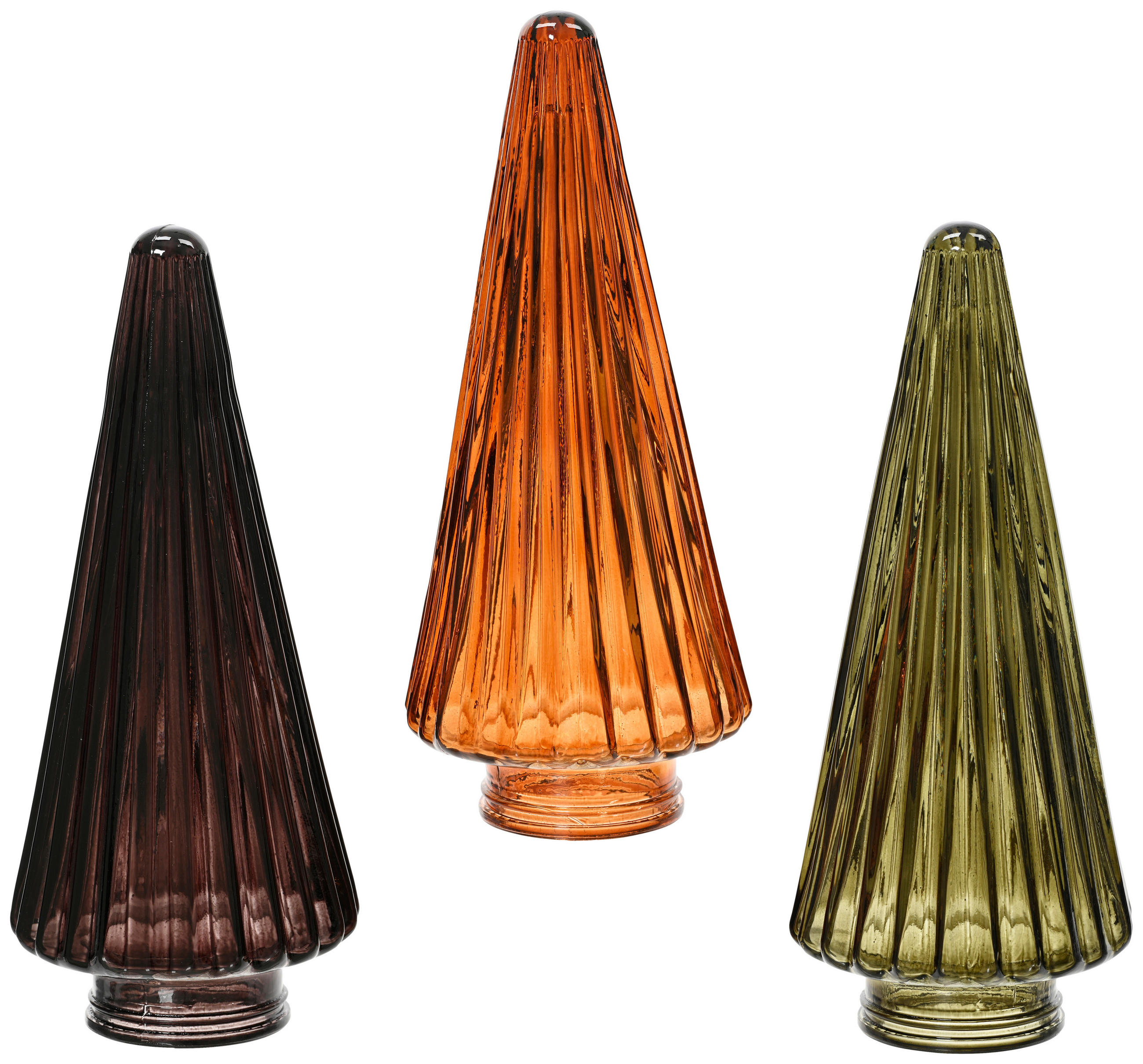 DEKOBAUM - Orange/Braun, Basics, Glas (8,50/8,50/19,50cm)