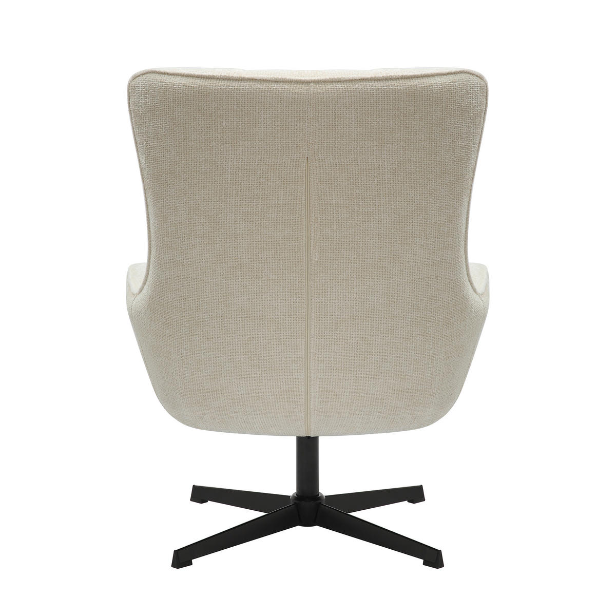 SESSEL in Chenille Beige  - Beige/Schwarz, MODERN, Textil/Metall (81/103/85cm) - Livetastic