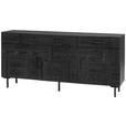 SIDEBOARD  170/80/40 cm 3 Schublade(n)  - Schwarz, LIFESTYLE, Holz/Metall (170/80/40cm) - Landscape