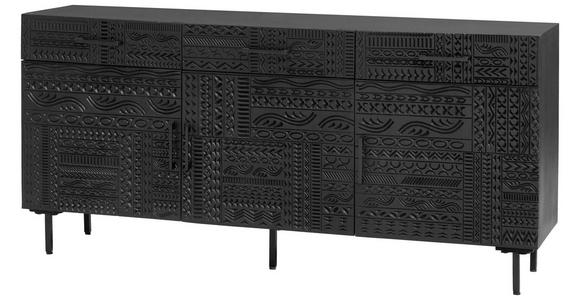 SIDEBOARD  170/80/40 cm 3 Schublade(n)  - Schwarz, LIFESTYLE, Holz/Metall (170/80/40cm) - Landscape