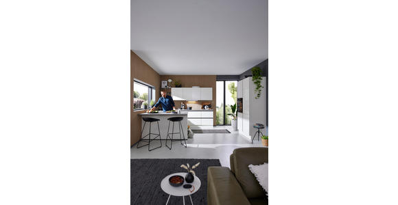 EINBAUKÜCHE   - Weiß, Design, Holzwerkstoff - Novel